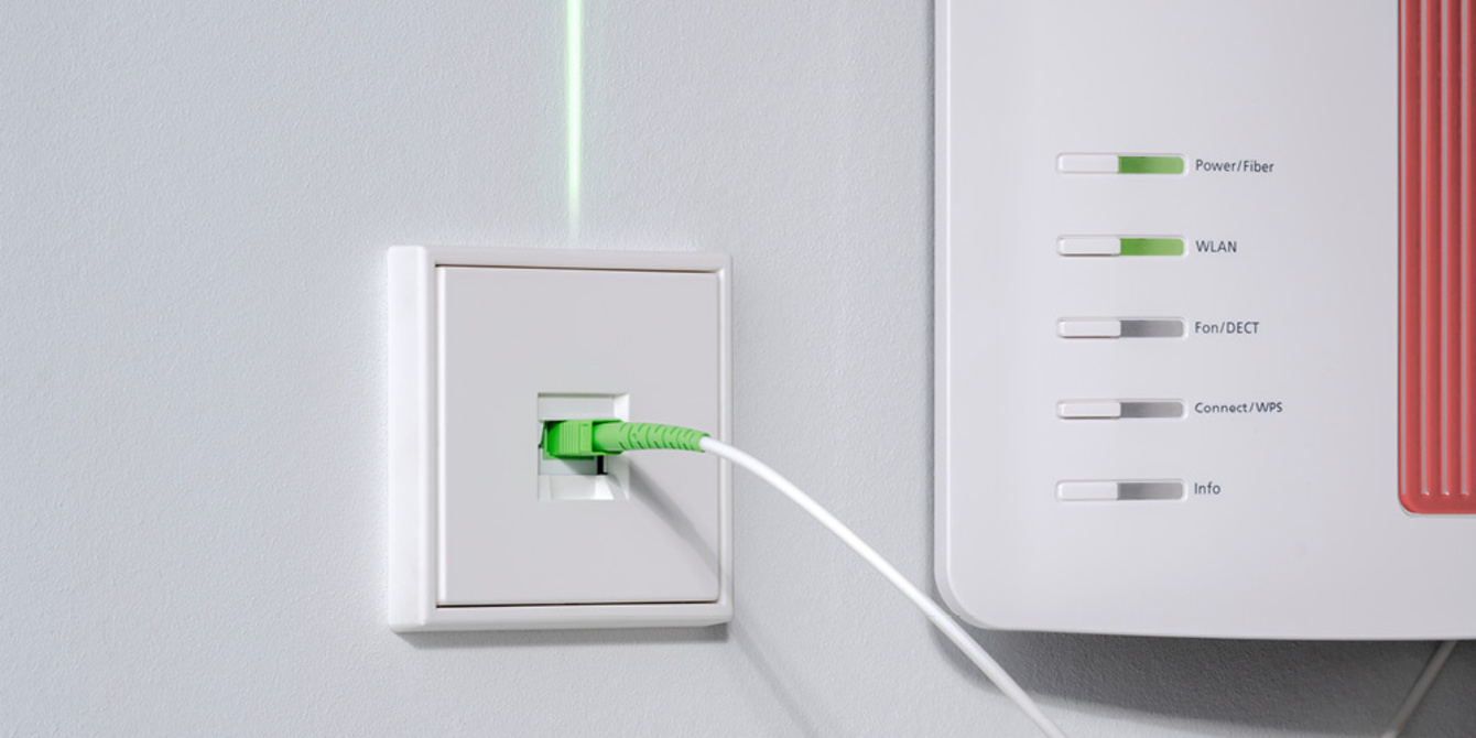 Die neuen Glasfaser-Anschlussdosen bei Elektro Fertl in Steinkirchen